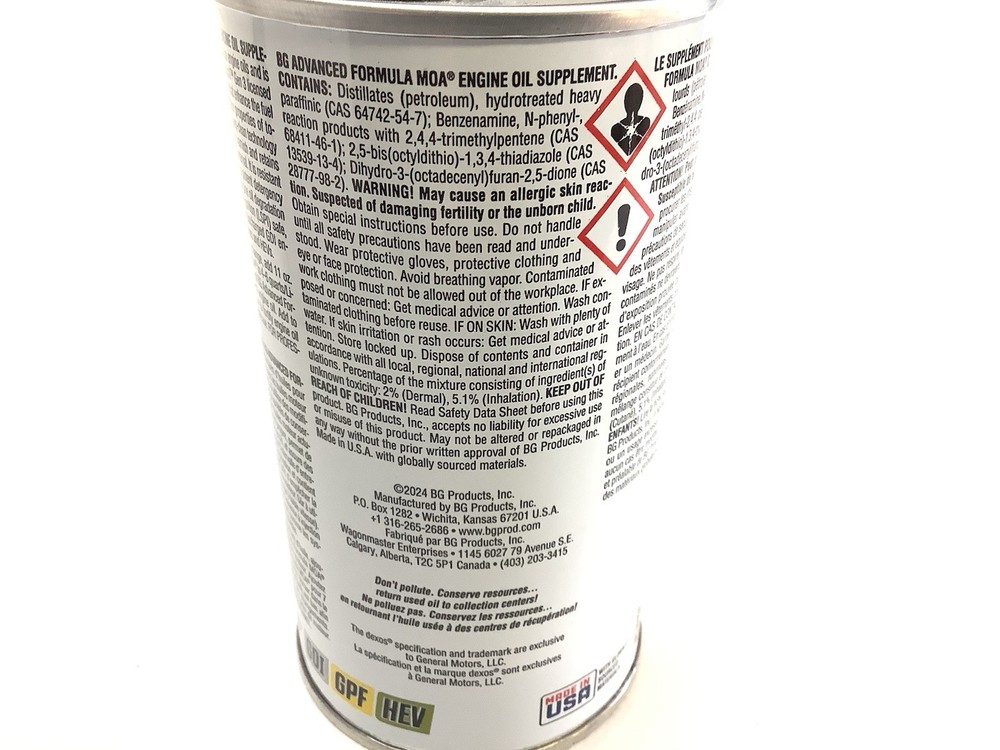 BG Advanced Formula MOA 115