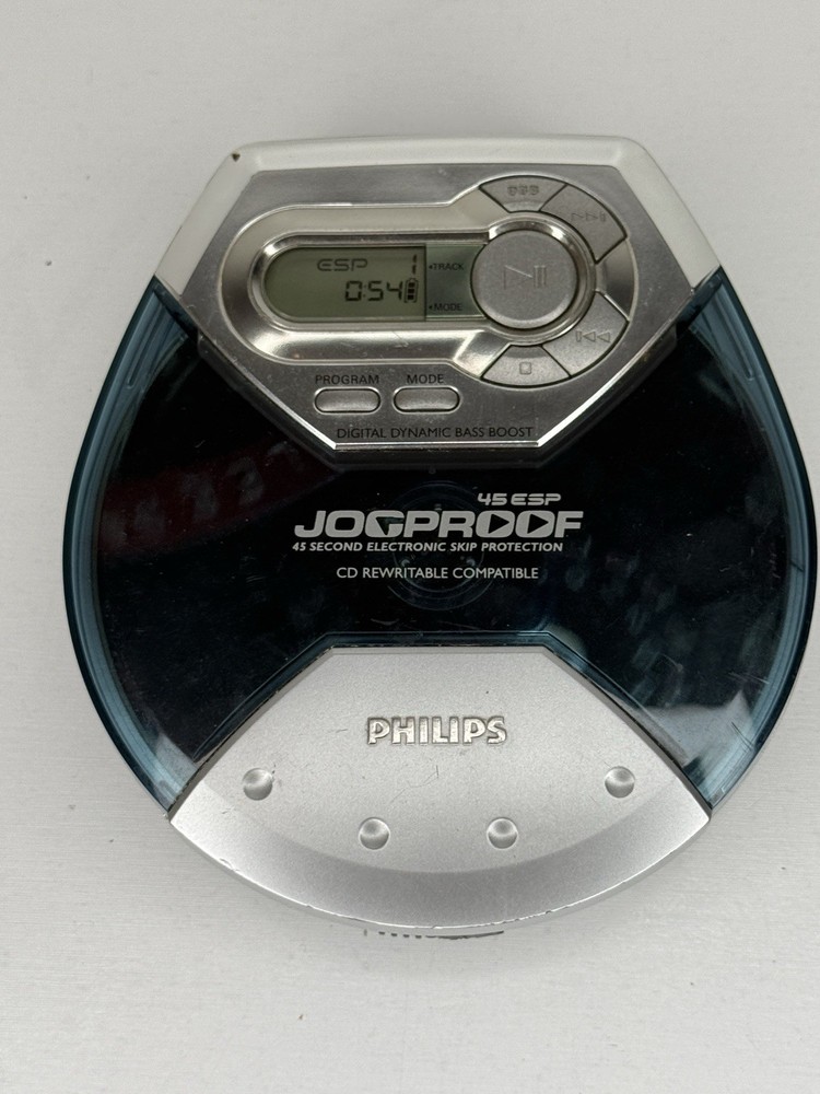 Philips Jogproof Portable CD Player 45 ESP CD-RW Compatible Tested