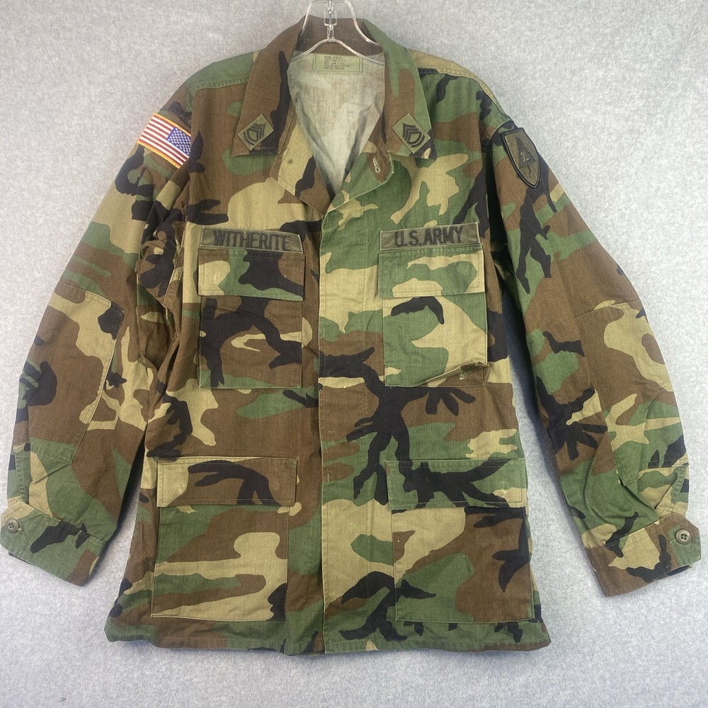 Us Army Jacket Medium-Regular  Patch 91 Sergeant First Class (SFC) Witherite