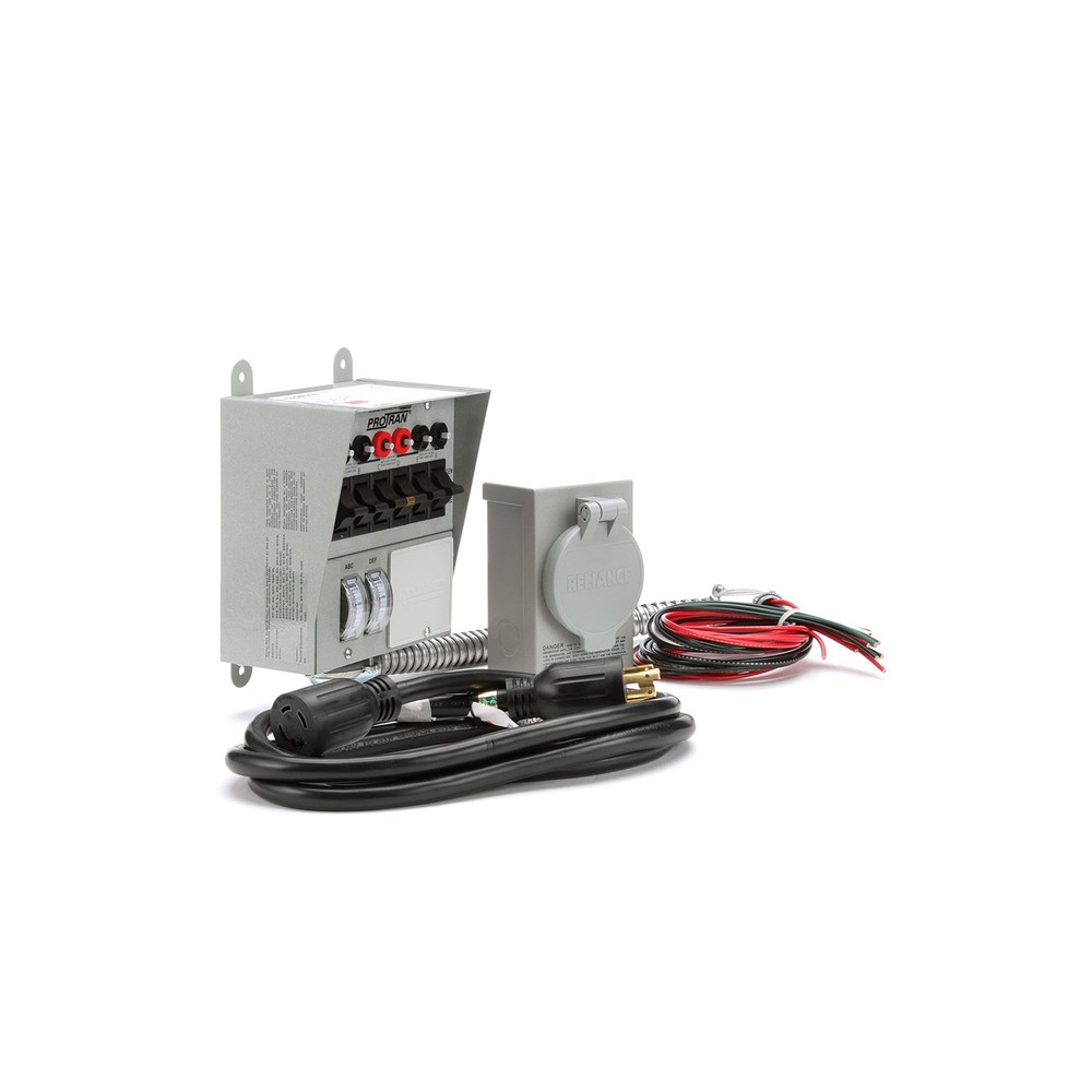 30 Amp 6-Circuit Transfer Switch Kit Gray Corded Electric