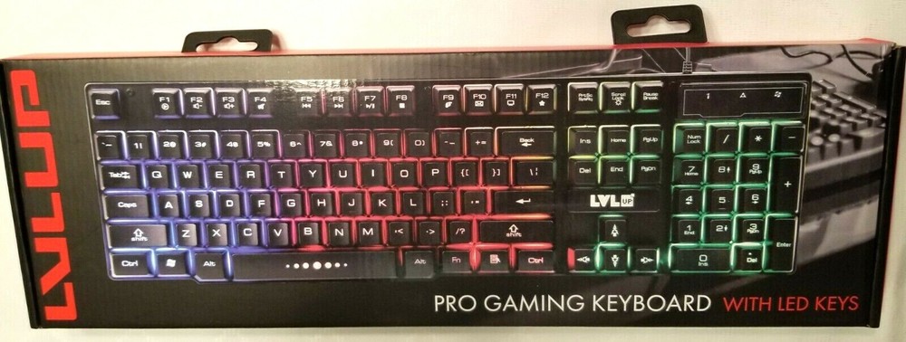LVLUP Pro Gaming Keyboard with LED Keys