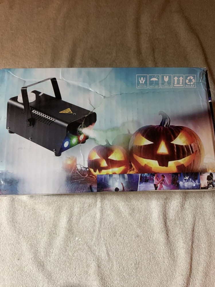 Itshiny Fog Machine Colorful LED Lights Strobe Effect Wireless Remote Continuous