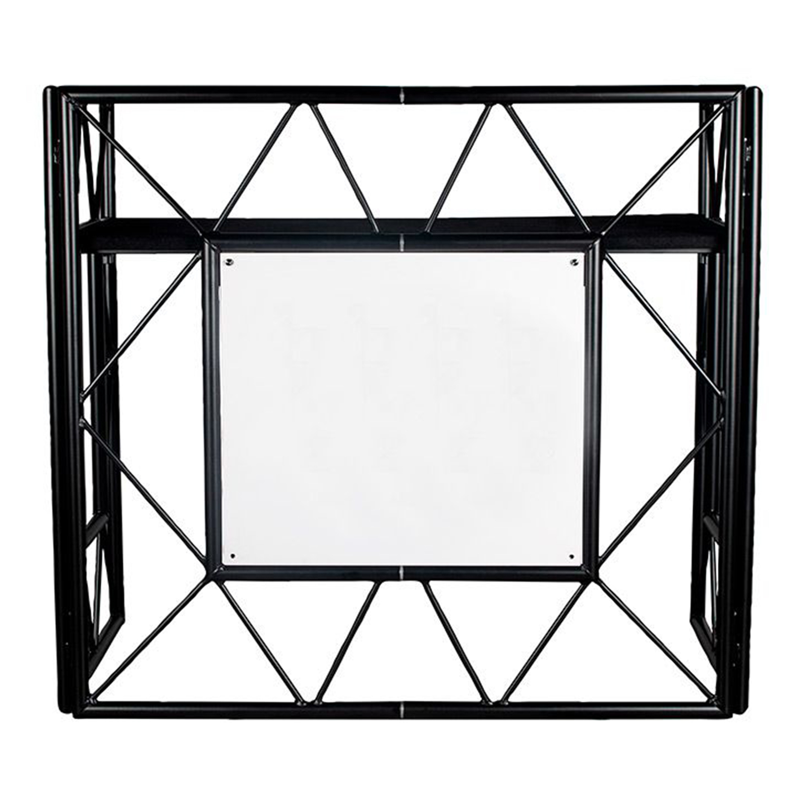 American DJ Pro Event Table 2 MB Foldable Metal DJ Booth Facade in Matte Black