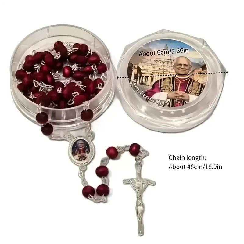 Blessed Rose Petal Rosary - Pope Leo XIV Angelus Edition from Rome