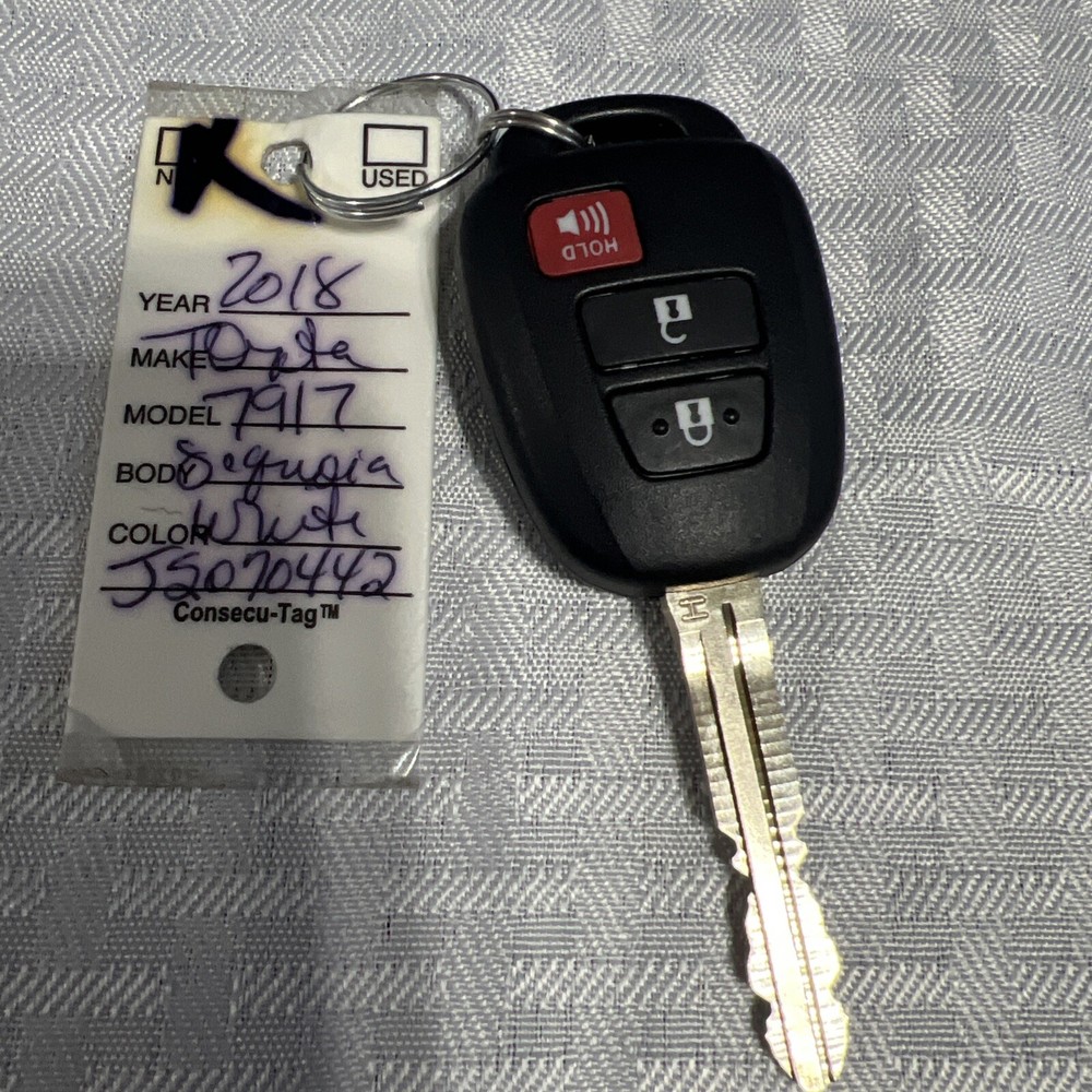 Replacement Key Remote for Toyota Sequoia  SR5 2018