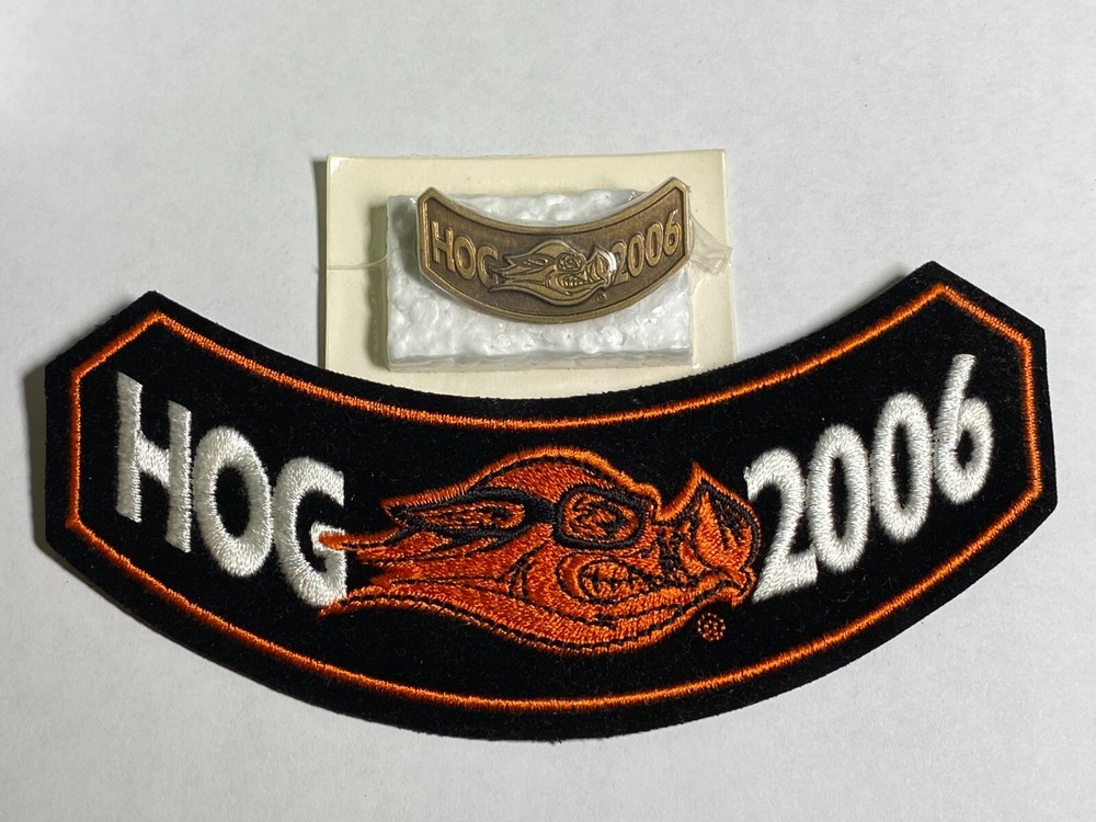 Harley Davidson HOG 2006 Patch & Pin Set