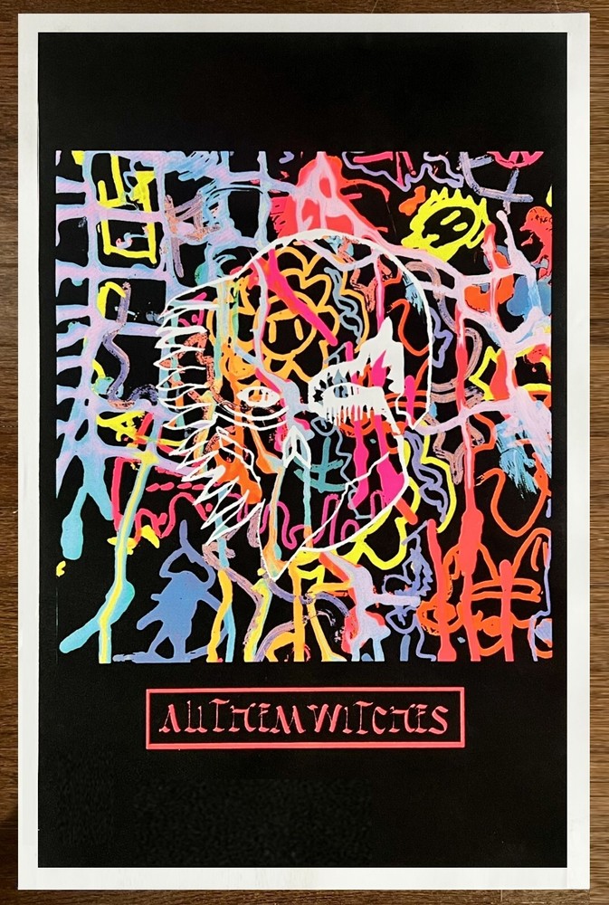 ALL THEM WITCHES Nothing As The Ideal Ltd Ed HUGE RARE Blacklight Litho Poster!