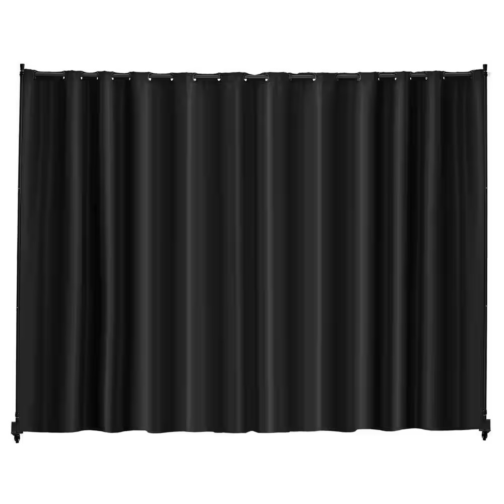 Room Divider, Portable Panel Room Divider with Wheels Curtain Divider Stand for