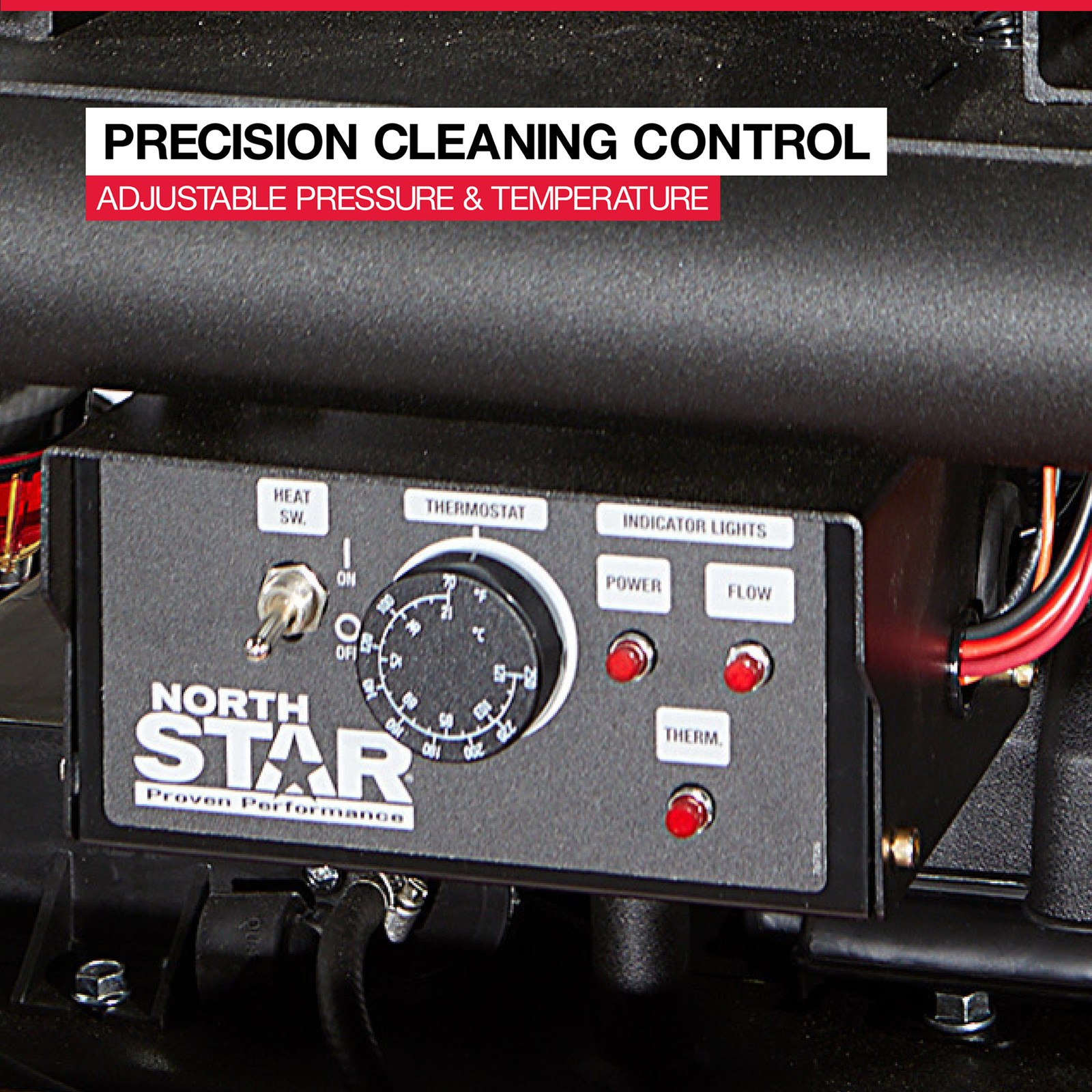 NorthStar Hot Water Commercial Pressure Washer Trailer with 2 Wands, 4000 PSI,