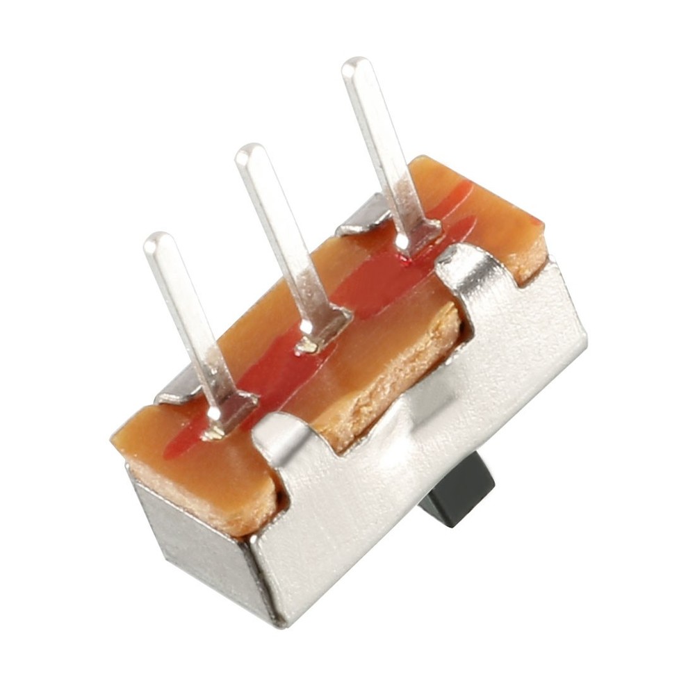 100Pcs 3mm Vertical Slide Switch SPDT 1P2T 3 Pins PCB Panel Latching
