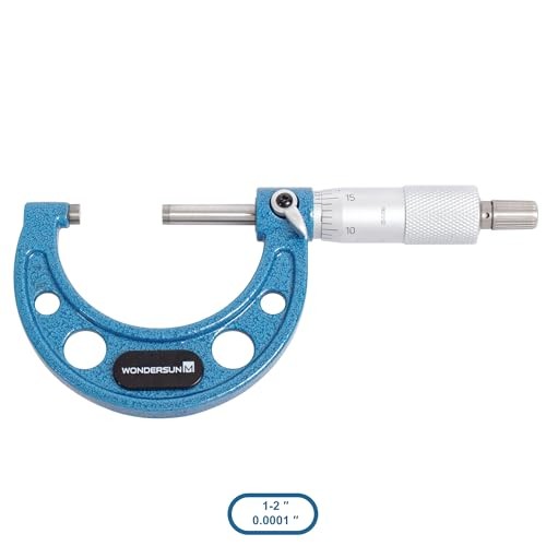 4 Pcs Outside Micrometer Set, 4-piece Set (0-1"/1-2"/2-3"/3-4" Range)