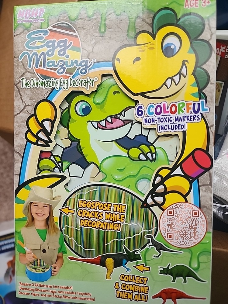 The EggMazing Easter Egg Mini Decorator Kit Egg Spinner Dino Kid Arts & Crafts
