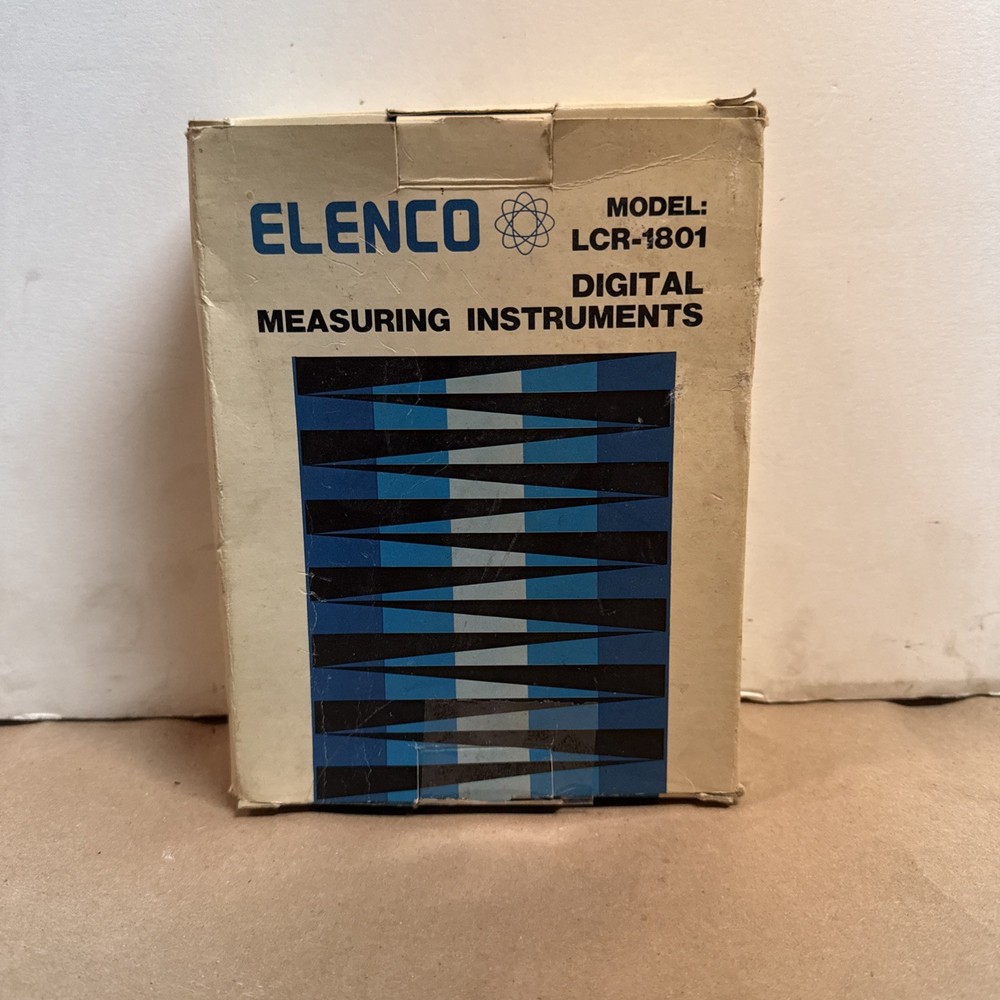 ELENCO LCR-1801 Digital Meter Frequency Temperature DC Volt Diode Open Box