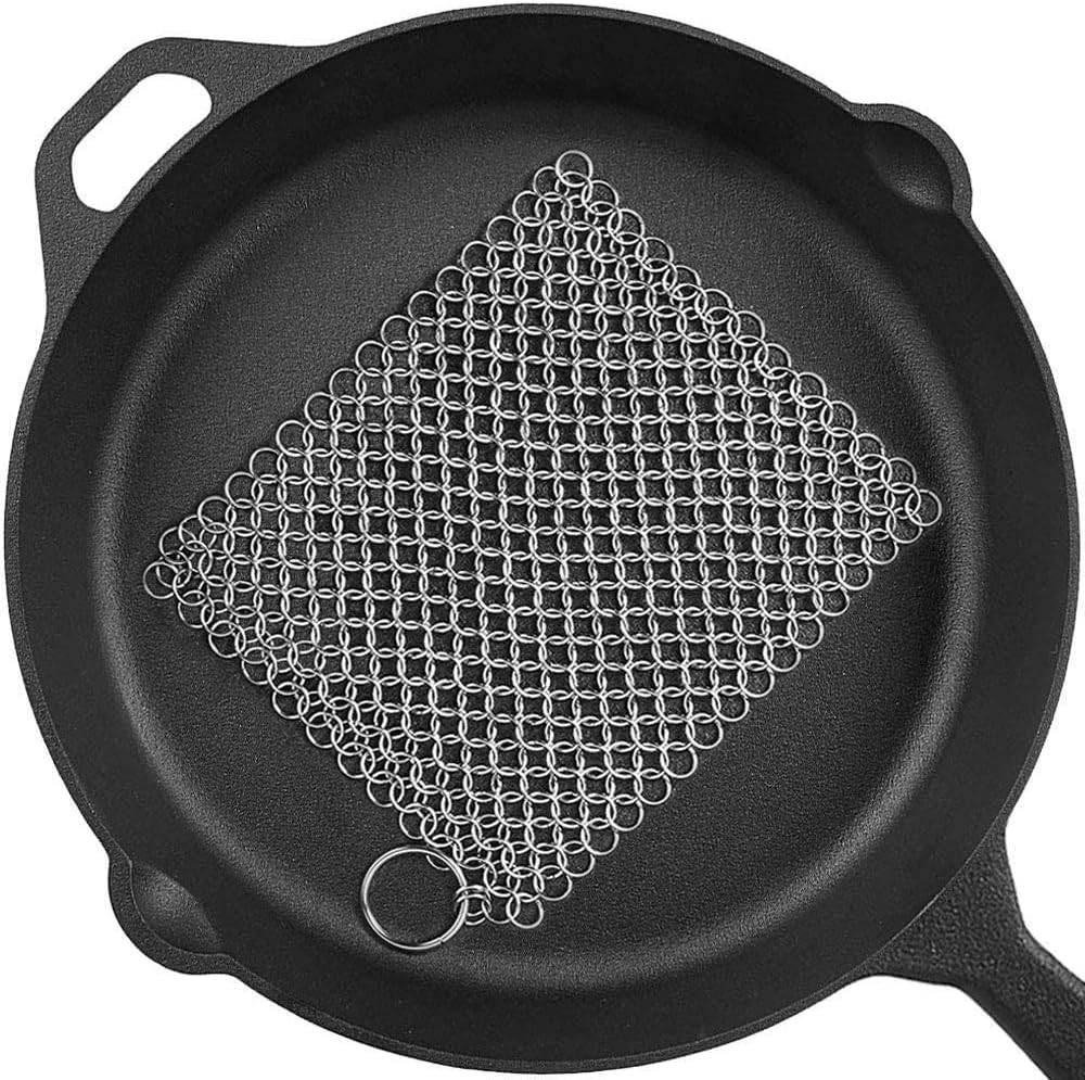 Cast Iron Chainmail Scrubber Cleaner