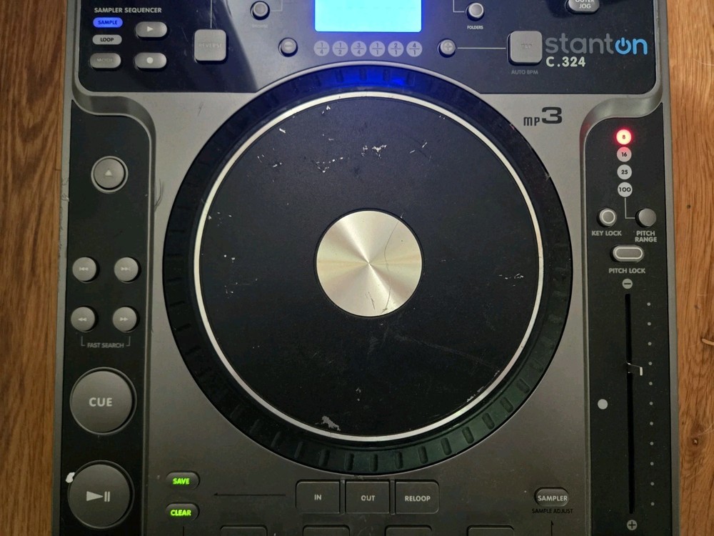 Stanton C.324 Tabletop DJ Turntable Mixer CD Player Inoperative "No Disc" Error