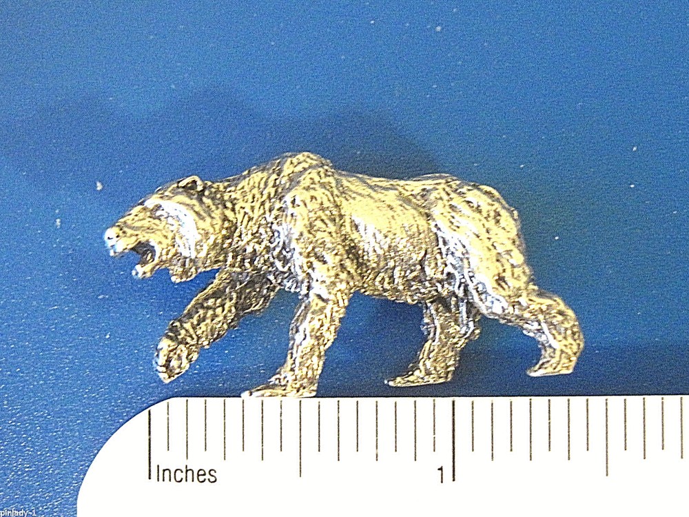 Walking BEAR  - figurine , mini statue GIFT BOXED