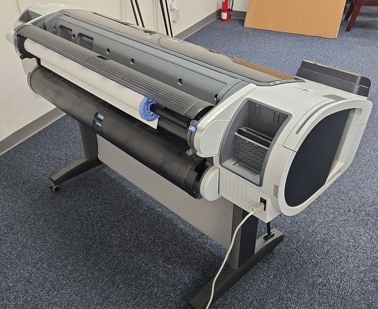 HP Designjet " T1100 " wide format printer plotter guaranteed T1200 ps clean