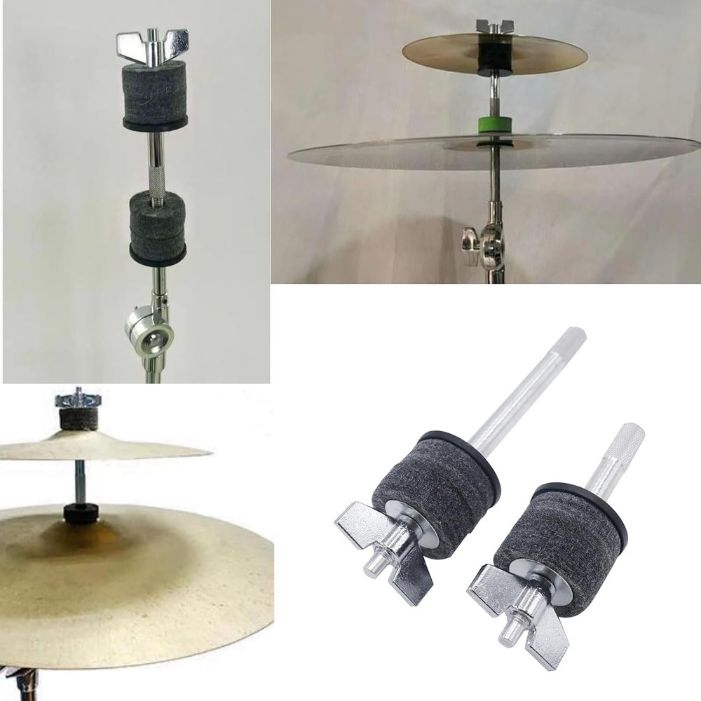 Cymbal Stacker Set, 4" & 5.7" Stackers with 8mm Thread, Percussion Instrument Ac