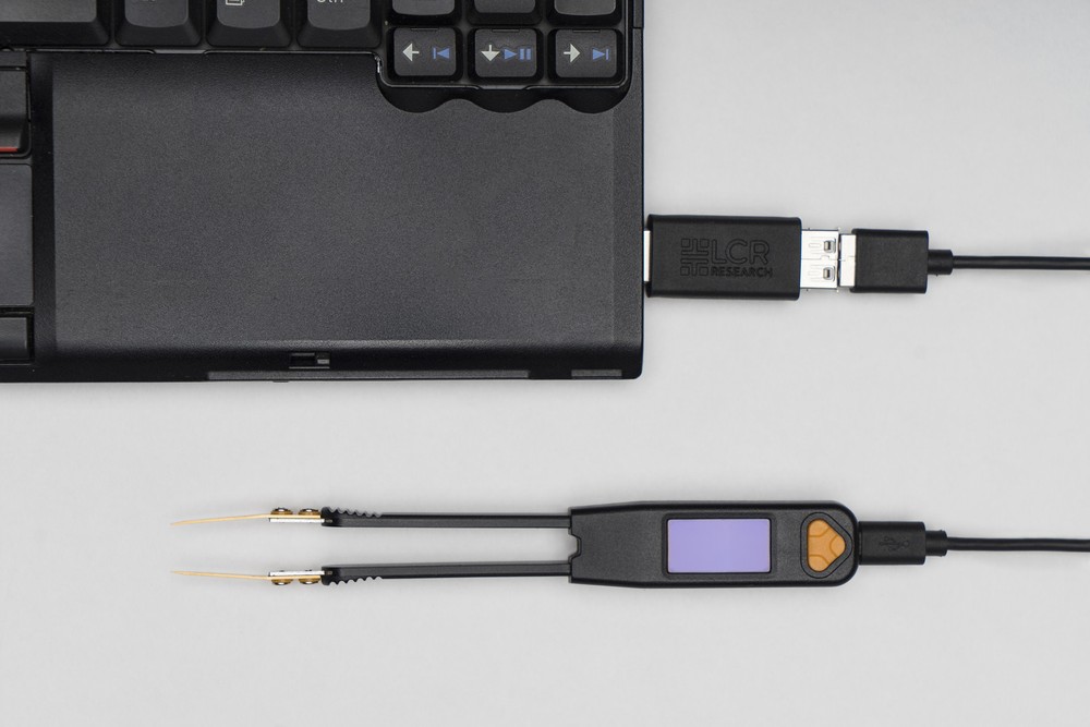 LCR Research Pro1 LCR meter with Precise Test Tips and Link1 PC Connectivity