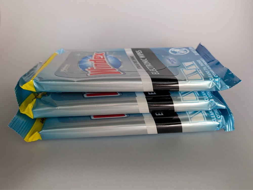 Windex Electronics Cleaner Wipes 25 Count 3-Pack Bundle 75 Wipes Total New