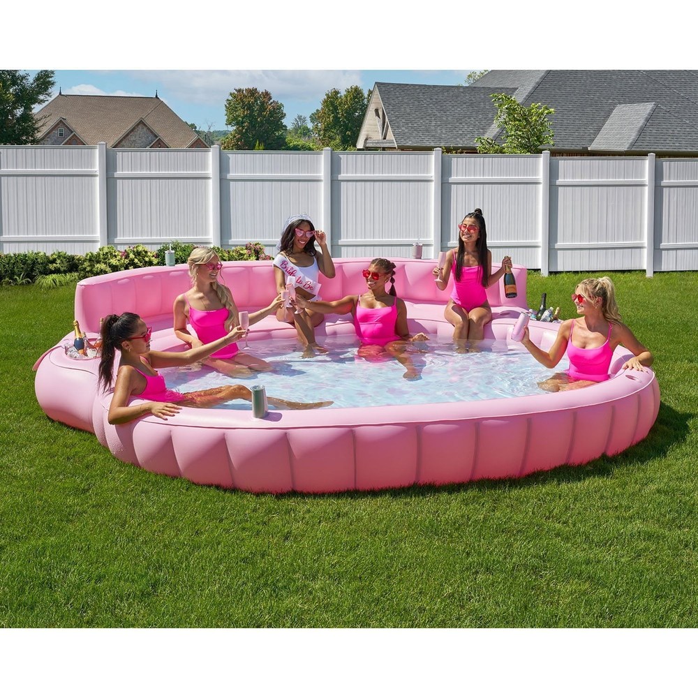 Member's Mark Oversized Inflatable Sofa Pool , Pink