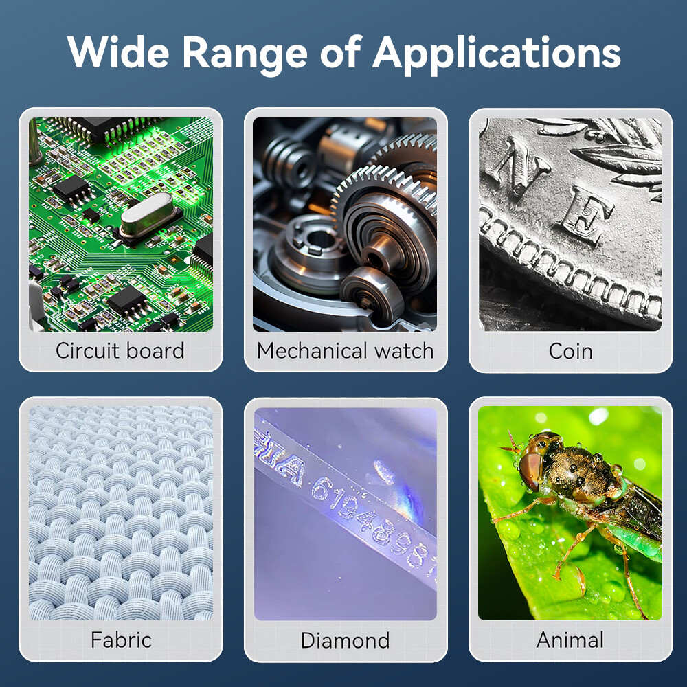500X Handheld Digital Microscope 2 MP Portable Macro Microscope HD Photo Camera