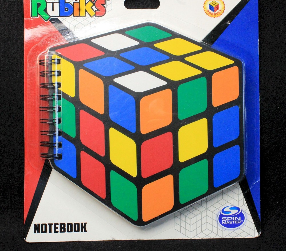 Rubik's Cube Shaped Notebook Notepad by Spin Master - 80 Sheet - BNIP