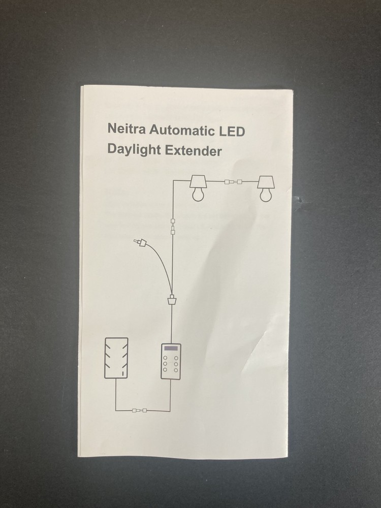 Chicken Coop LED Light with Timer Automatic Daylight Extender Lamp–New/Open Box