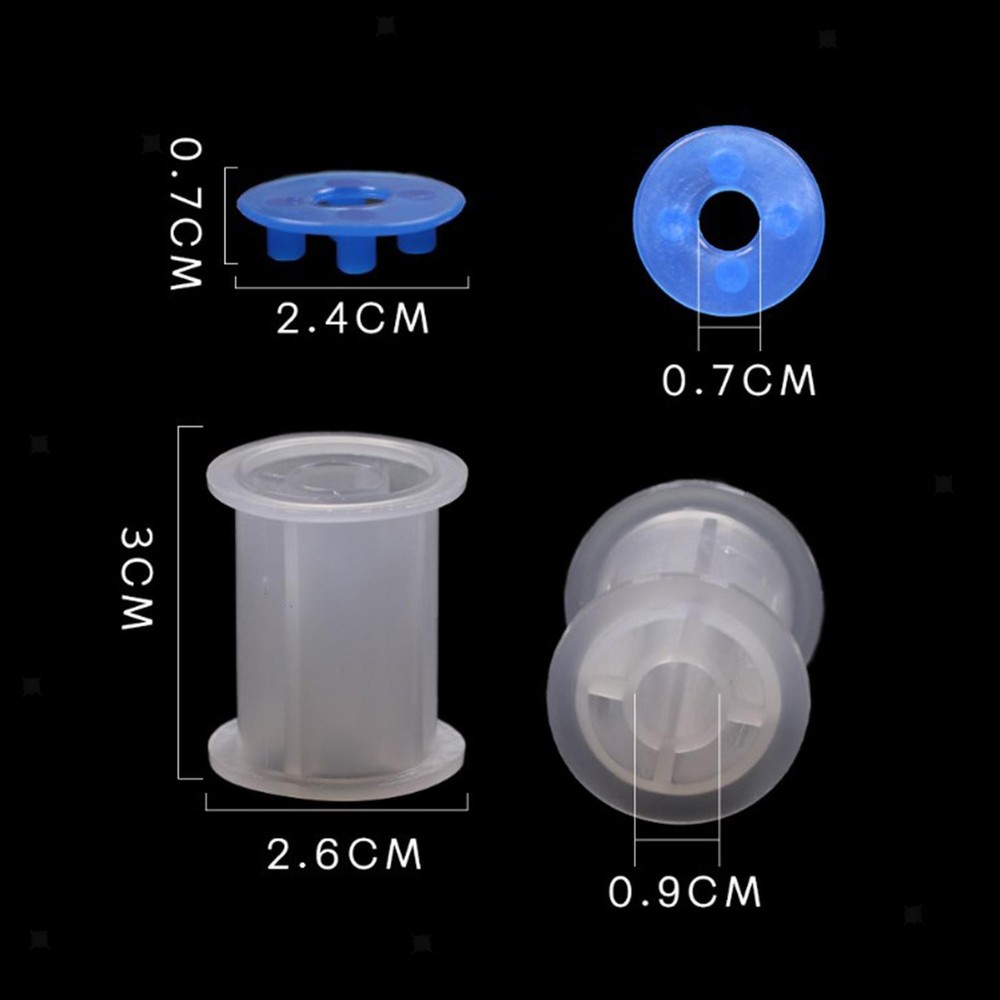 10Pcs Fly Tying Bobbin Spools Kit Standard Size Thread Spool