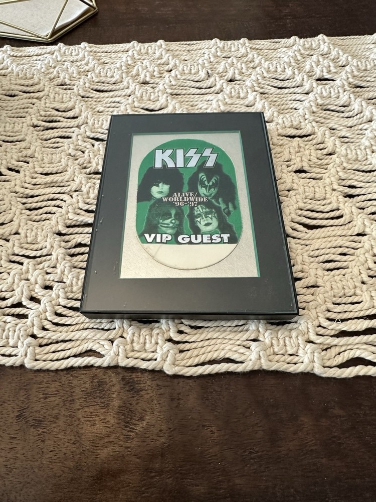 Kiss Alive Worldwide ‘96-‘97 VIP Guest Patch - Framed - Vintage