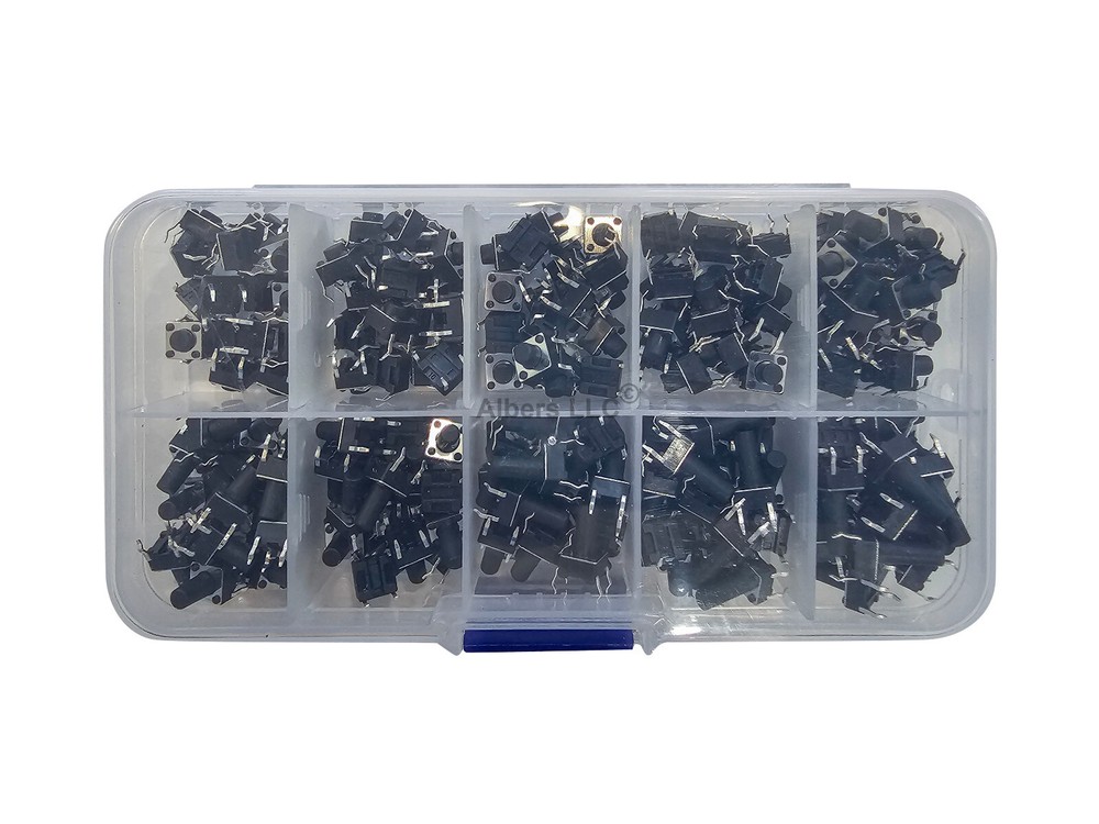 200 SMD Verical Tactile Mini Micro Momentary Push Button Switch Tact Assortment