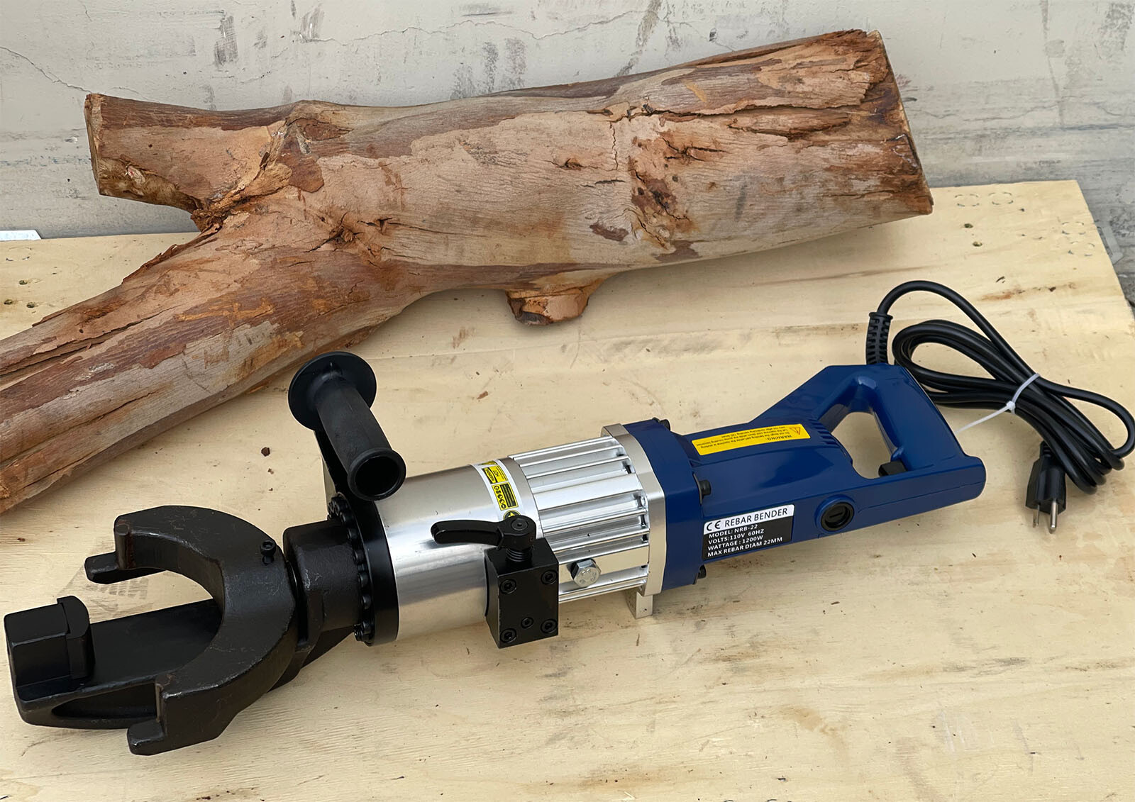 1200Watt HandHeld Electric Hydraulic Rebar Bender 7/8" 22mm #7 Rod Bending