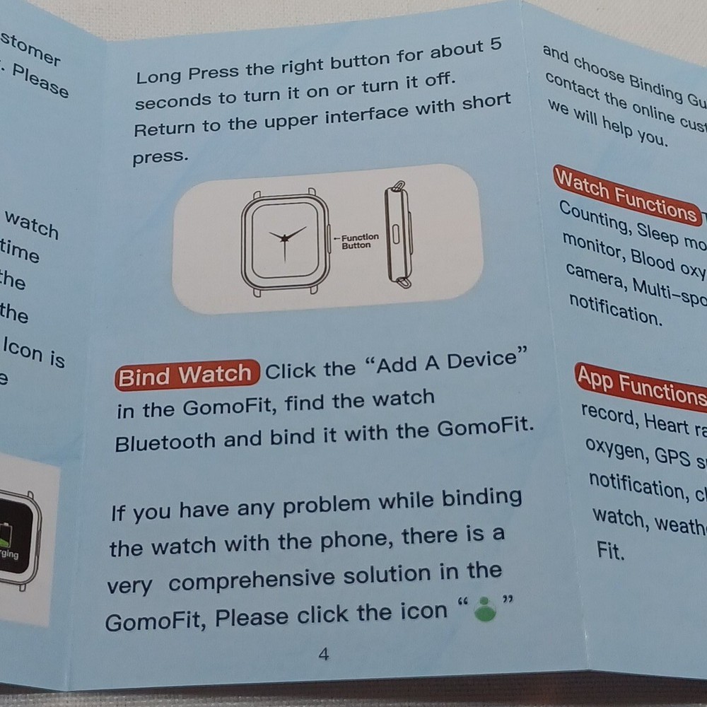 Fitness Tracker Smart Watch P56T For Apple iPhone & Android
