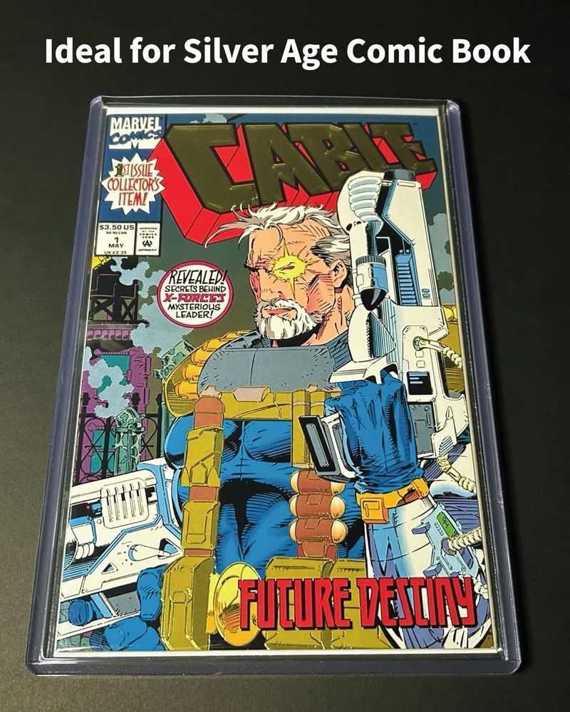 Comic Book Top Loaders - Protector Hard Case Sleeve, Clear Light Blue