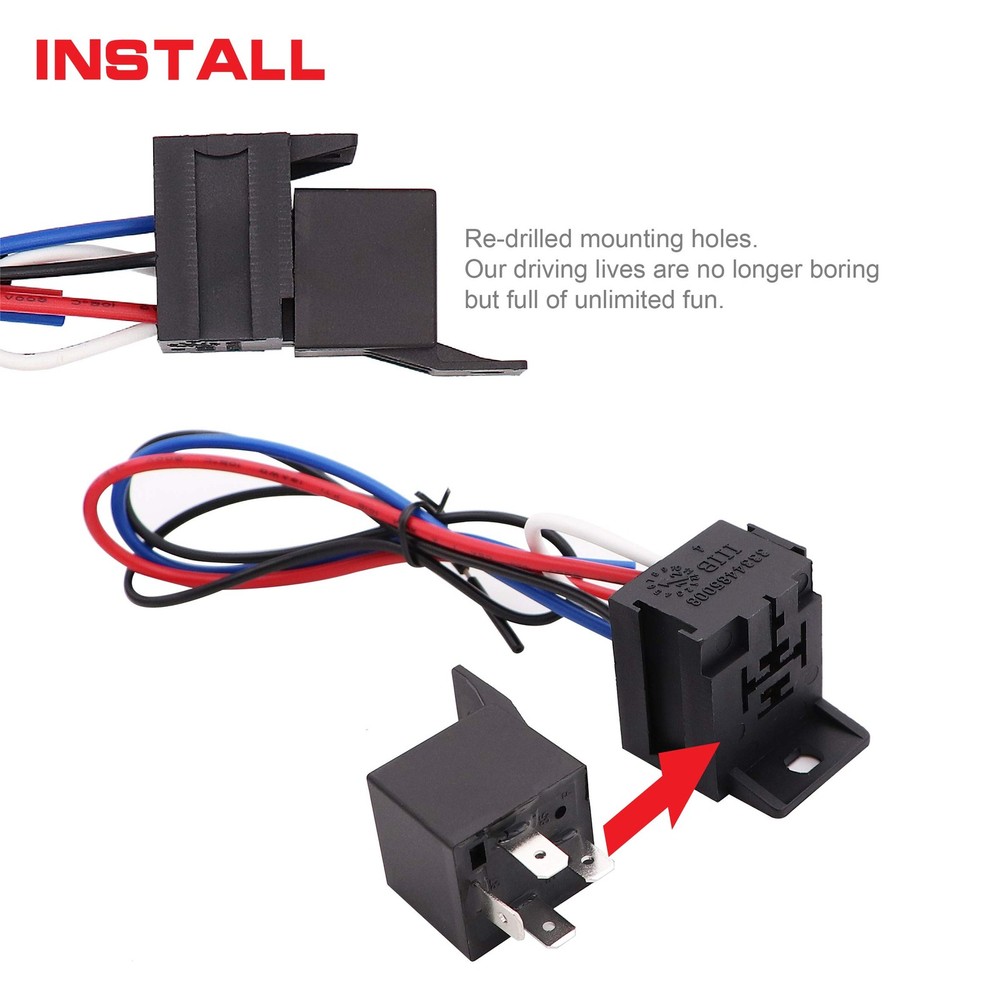 Ignition Switch Panel Kit, DC 12V 5 in 1 Car Engine Start Push Button Carbon ...