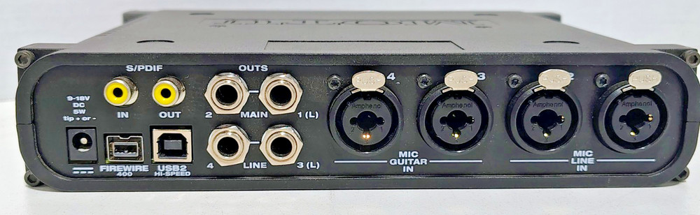 MOTU Model 4PRE 6X8 Hybrid Fire Wire USB 2 Mic & Line Compact Audio Interface