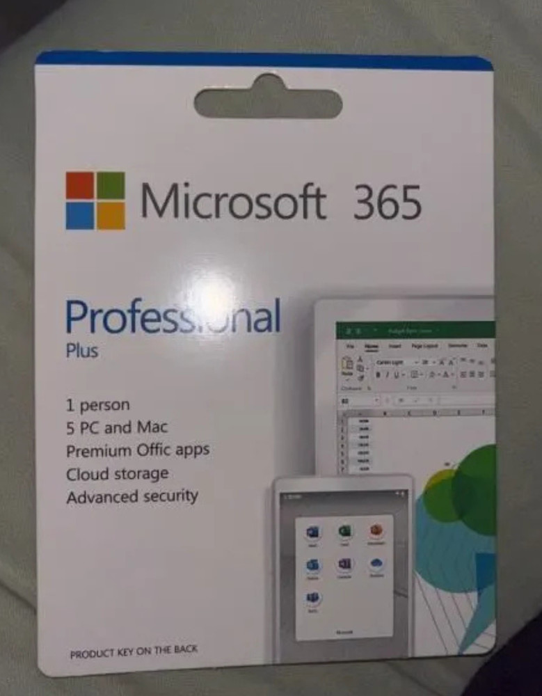 Microsoft Office 365 Pro Plus Windows 10, 11 & Mac - 5 Users Devices Lifetime