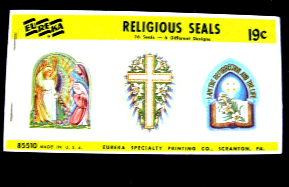 Eureka ~  Easter Religious seals ~ Complete book