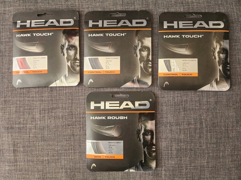 Head Hawk Touch 17g 3sets,  Hawk Rough 17g 1 set