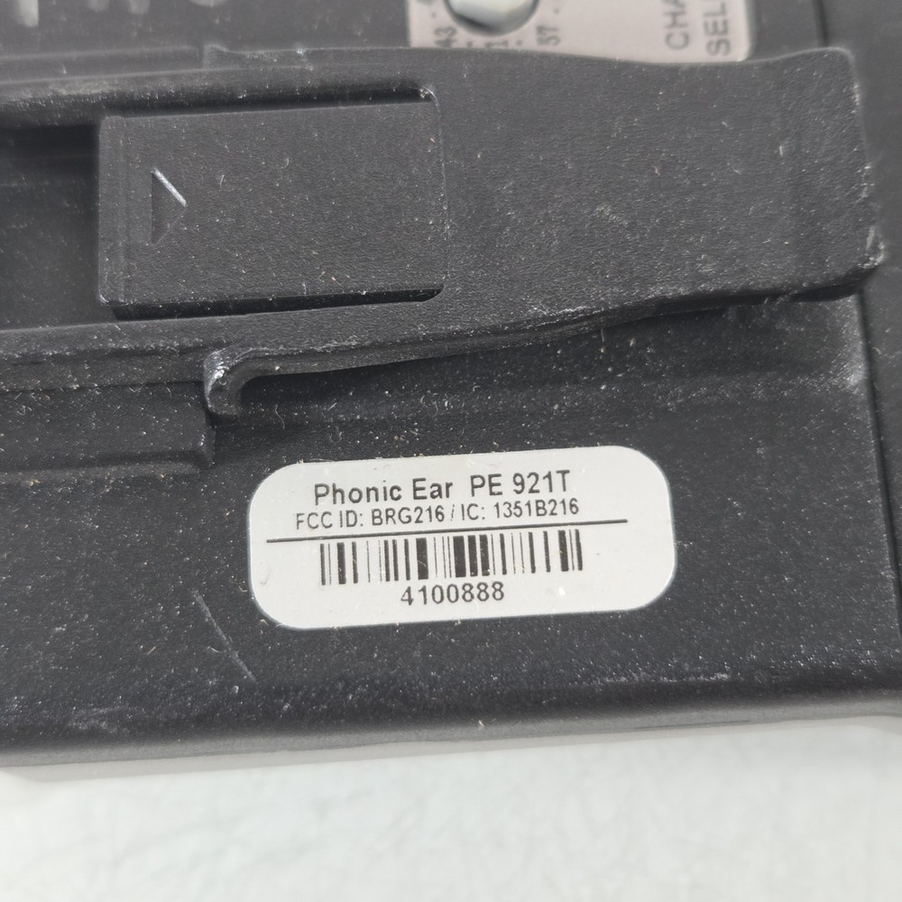LOT OF 4 Bodyworn Transmitter 921T Radium 216MHz by Phonic Ear UNTESTED TURNS ON
