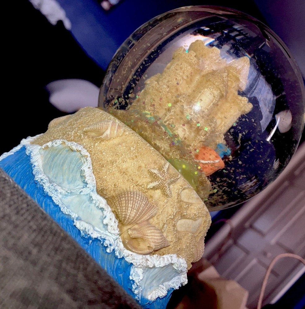 Snow Globe Sand Castle Beautiful Unique Beach Gift