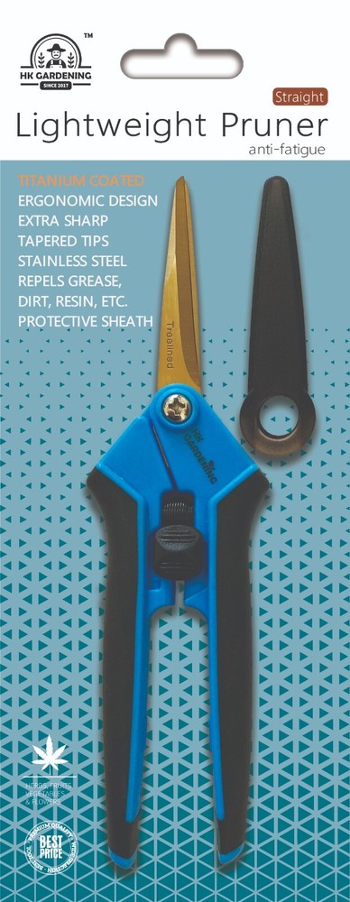 HK Gardening TitaniumFastPrecision Garden pruning scissors Spring Straight Blade