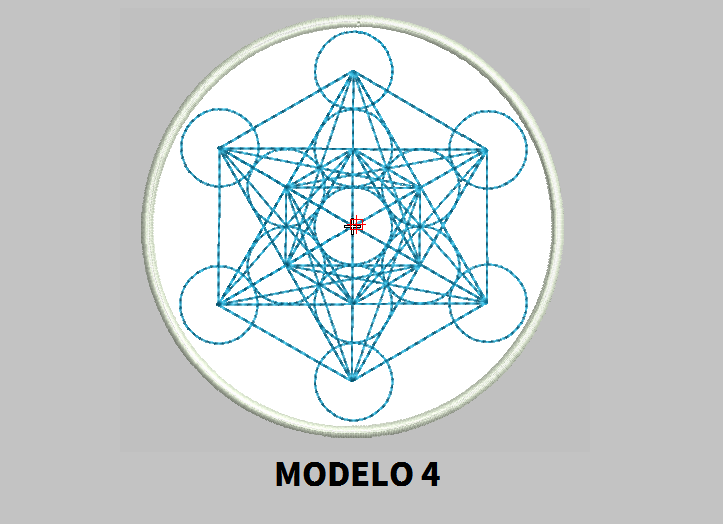 Metatron 4" Round Patch Embroidered customized color