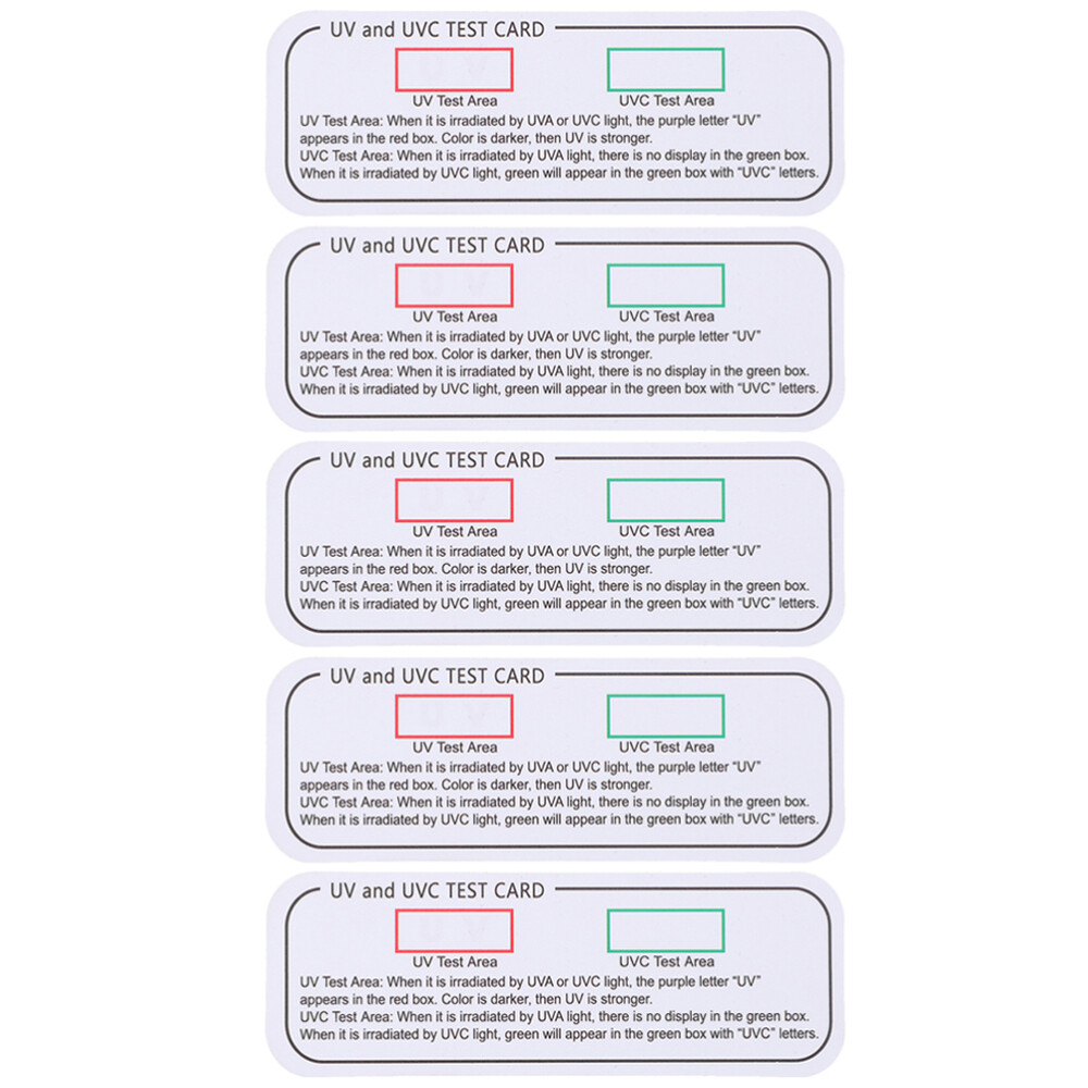 UVC-UVA Testing Cards Light Identifying Tools UVA Testing Strips Indicator Cards