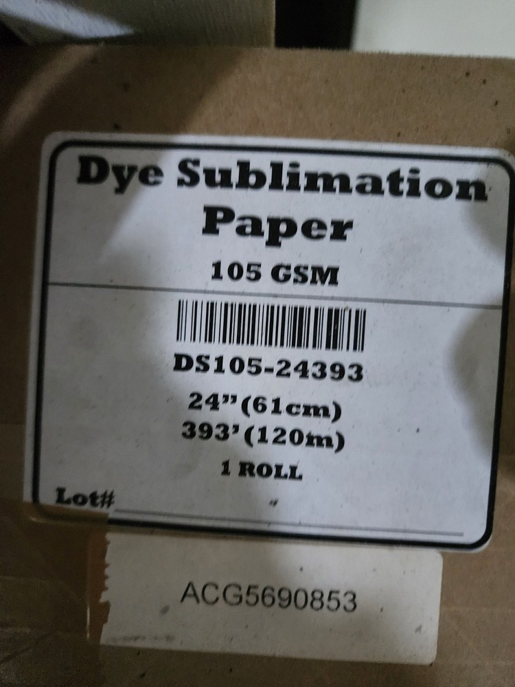 24 Inch Roll Dye Sublimation 393 Foot Roll