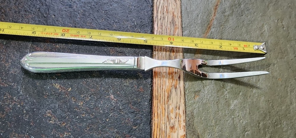 ✅️ c1939 CLARIDGE/ STARLIGHT/ STRATFORD/ HOSTESS "8 3/8" CARVING 🍠 FORK