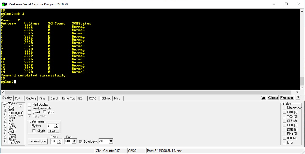 Pylontech Battery Diagnostic cable , US2000 US3000 US5000, Battery View SERVTEC