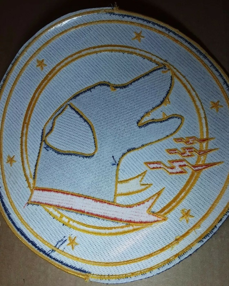 Tactical Fighter Squadron Wardog 9" Patch Without Add Ons READ