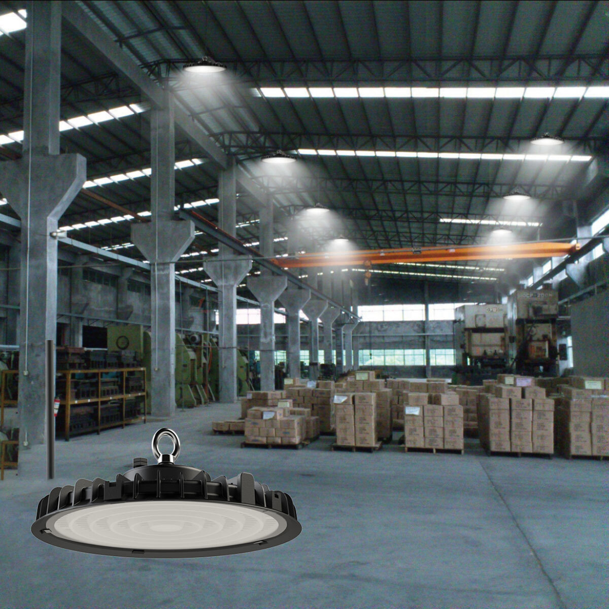 12Pcs 300W UFO Led High Bay Light Commercial Industrial Factory Gym Shop Light