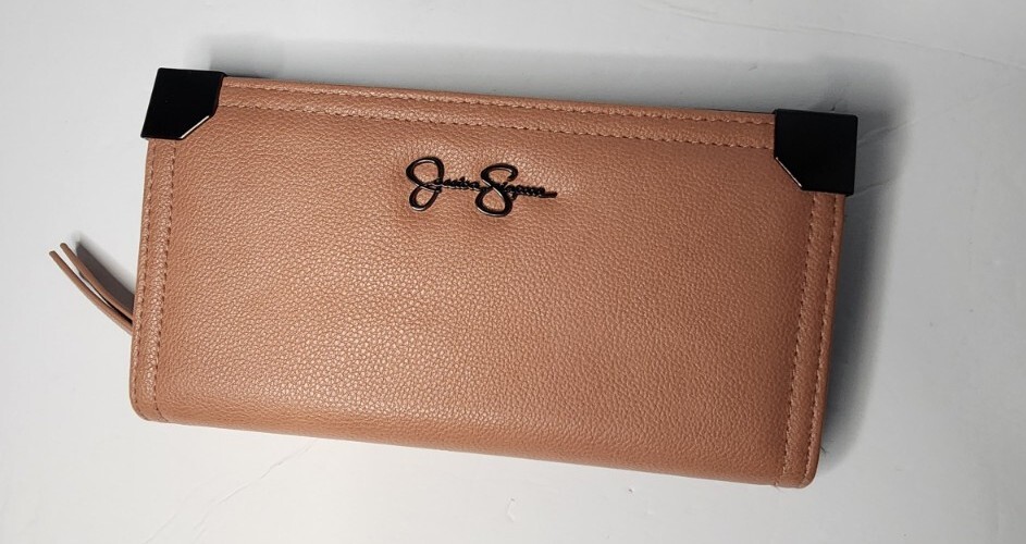 Jessica Simpson Wallet Billfold Clutch Blush